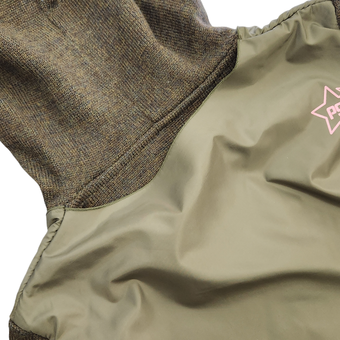 PEARLY GATES パーリーゲイツ ニット パーカー レディース 秋冬 ウール フード セーター サイドジップ ブラウン 1サイズ 055-270120 中古 T1