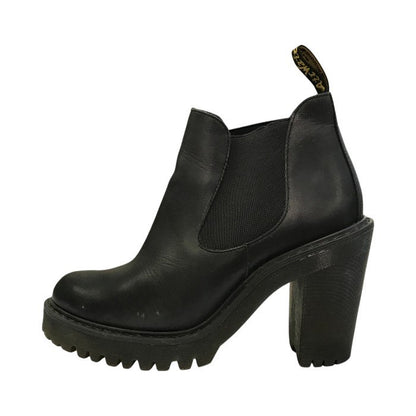 Dr.Martens ドクターマーチン HURSTON サイドゴアブーツ レディース レザー ヒール チェルシーブーツ ブラック UK5 中古 T1