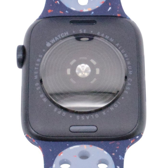 Apple Watch SE 3 (GPSモデル) - 44mmミッドナイトアルミニウムケースとブルーリボンNikeスポーツバンド - M/L 中古 a1