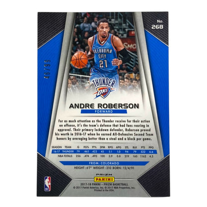 PANINI NBAカード PRIZM ANDRE ROBERSON THUNDER /99 #268 中古 IT2