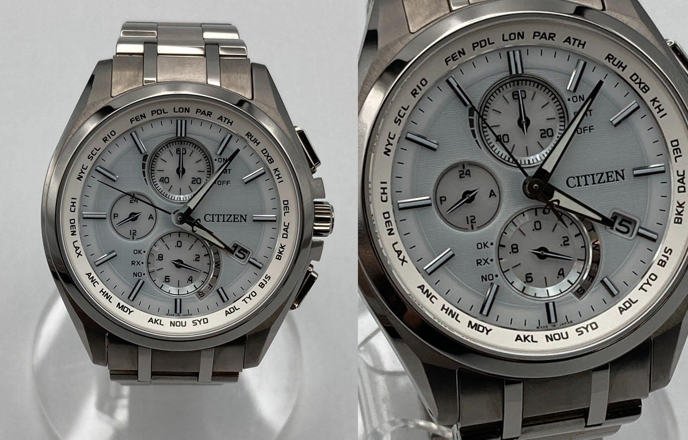 CITIZEN ATTESA シチズン アテッサ エコドライブ 電波時計 腕時計 ダイレクトフライト AT8040-57A 中古 D4