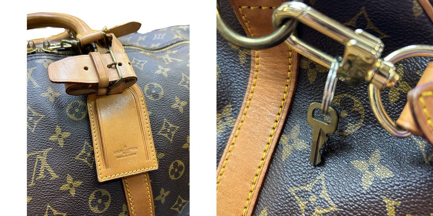 LOUIS VUITTON ルイヴィトン モノグラム キーポル バンドリエール 60 ボストンバッグ M41412 ショルダー ハンドバッグ 大きい 旅行 ブランド 鞄 中古 W４