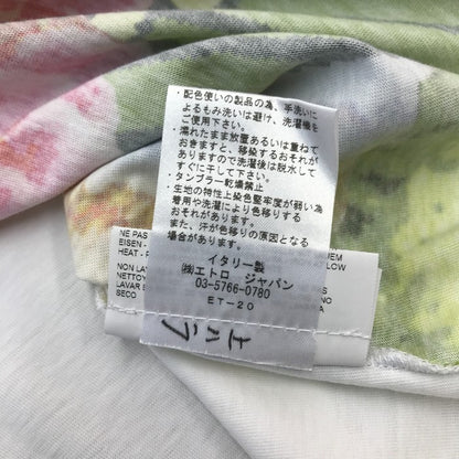 ETRO エトロ Tシャツ メンズ 半袖 コットン DELLA SALUTE マルチカラー/ホワイト 2XLサイズ 141-1Y020-9170 中古 T1