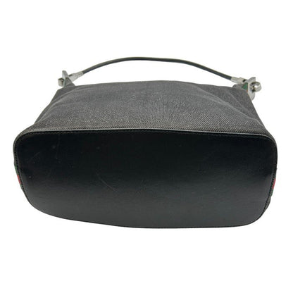 GUCCI グッチ シェリーライン デニム ワンショルダー バッグ 01234 002122 鞄 肩掛け レザー キャンバス ブランド 中古 W1