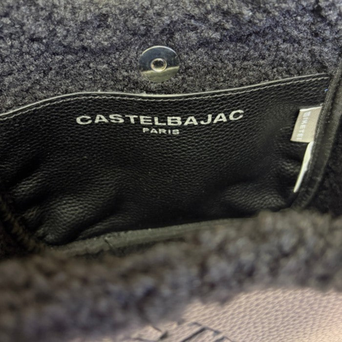 CASTELBAJAC カステルバジャック ボアトートバッグ レディース ブラック 鞄 ハンドバッグ 秋 冬 中古 W1