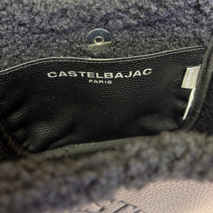 CASTELBAJAC カステルバジャック ボアトートバッグ レディース ブラック 鞄 ハンドバッグ 秋 冬 中古 W1