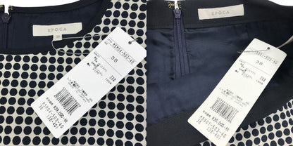 EPOCA エポカ ドッド柄 半袖 セットアップ M5S01－503－40 38(M) アンサンブル 上下セット 水玉 スカート レディース 中古 KW1