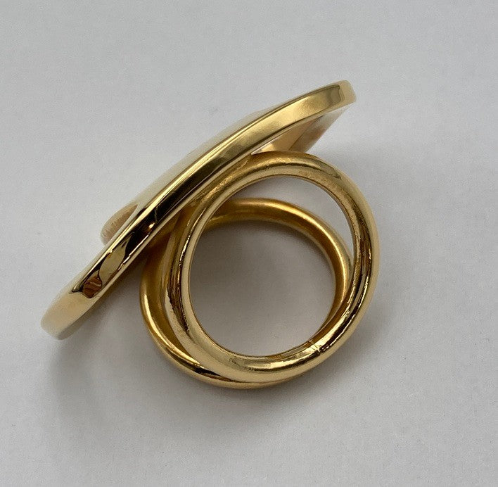 Salvatore Ferragamo フェラガモ スカーフリング 中古 D4