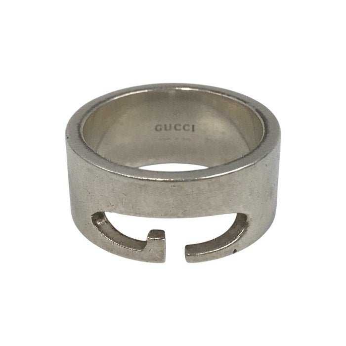 GUCCI グッチ リング メンズ シルバー925 Gモチーフ フラット AG カットアウト 16号 中古 T1