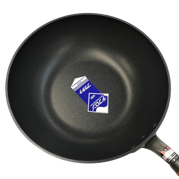 北陸アルミニウム ウー・ウェンパン 28cm フライパン 片手鍋 蒸し器 ガス火専用 スチームコントローラー カームナイトグレー 中古 T1