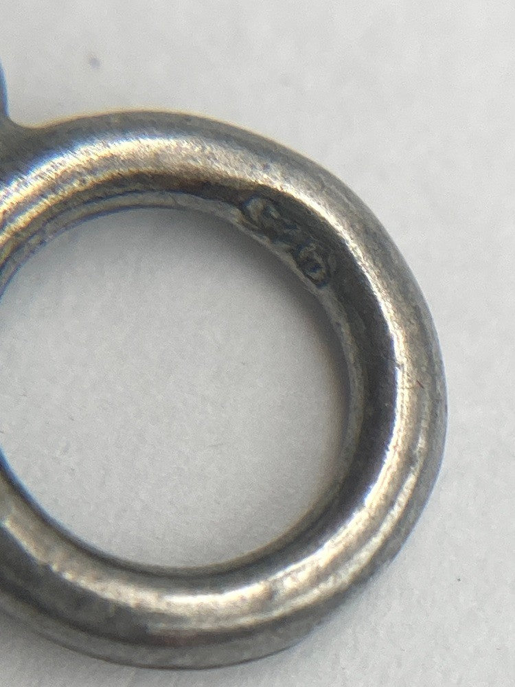 GEORG JENSEN ジョージジェンセン 2000年 ヘリテージ イヤーネックレス SV925 ヘマタイト 中古 D4