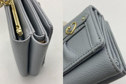 SAMANTHA VEGA サマンサベガ ハートベルト 折財布 ライトブルー 中古 D4