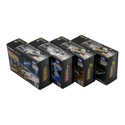 タカラトミー トミカプレミアム unlimited バック･トゥ･ザ･フューチャー タイムマシン デロリアン 4台セット 中古 a4