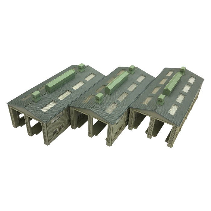 TOMIX Nゲージ 複線機関庫3個 レール21本セット 鉄道模型 レイアウト 線路 中古 T1