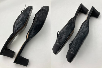 CHANEL シャネル ココマーク ヴィンテージ加工 ミュール G28285Y02533 サイズ37.5 中古 D4