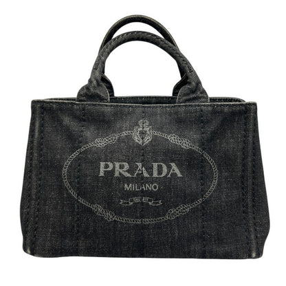 PRADA プラダ カナパ トートバッグ レディース デニム カナパSS ブランド 鞄 バッグ ハンドバッグ 中古 W４