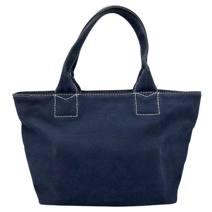 MARC JACOBS マークジェイコブス トートバッグ 鞄 キャンバス ネイビー かわいい 中古 W４