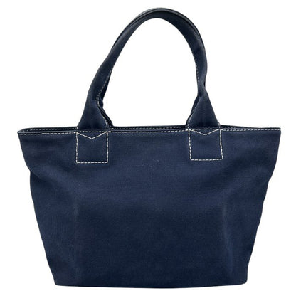 MARC JACOBS マークジェイコブス トートバッグ 鞄 キャンバス ネイビー かわいい 中古 W４