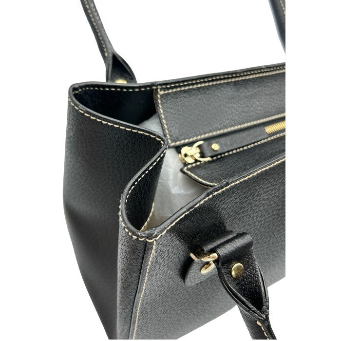 kate spade ケイトスペード スクエア トートバッグ 鞄 レディース ブラック レザー かわいい 中古 W４