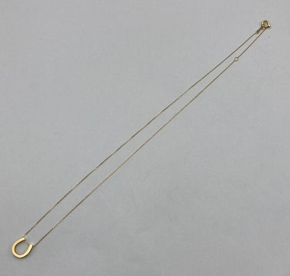 K18 馬蹄 ホースシュー ネックレス 中古 D4