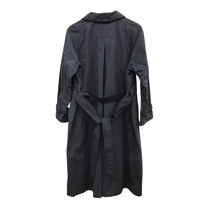 nest Robe ネストローブ トレンチコート レディース コットン ロング丈 ヴィンテージ加工 裏地あり ネイビー フリーサイズ 01191-1086 中古 T1