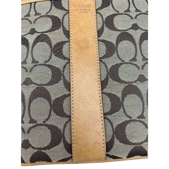 COACH コーチ シグネチャー ショルダーバッグ 鞄 ブランド ミニ コンパクト 小さめ レディース 中古 W４