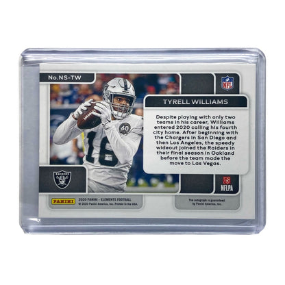 PANINI NFLカード ELEMENTS TYRELL WILLIAMS RAIDERS 12/20 #NS-TW 中古 IT2