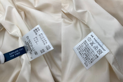 RALPH LAUREN ラルフローレン ショールカラー ダウンベスト ホワイト レディース サイズM 中古 D4