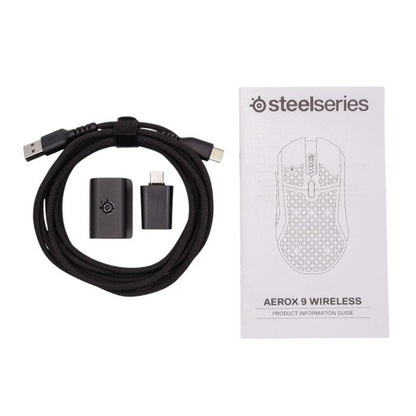 SteelSeries ゲーミングマウス 無線 ワイヤレス Aerox 9 Wireless 18ボタン 62618 中古 a1