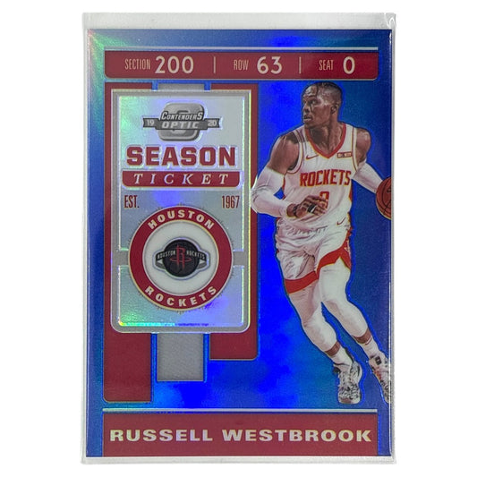 PANINI NBAカード CONTENDERS OPTIC PRIZM RUSSELL WESTBROOK HOUSTON ROCKETS /99 #68 中古 IT1