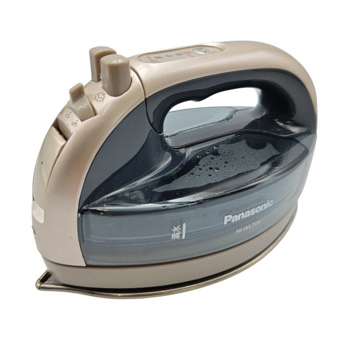 Panasonic パナソニック Wヘッド コードレス スチームアイロン カルル NI-WL705-N 中古 H4