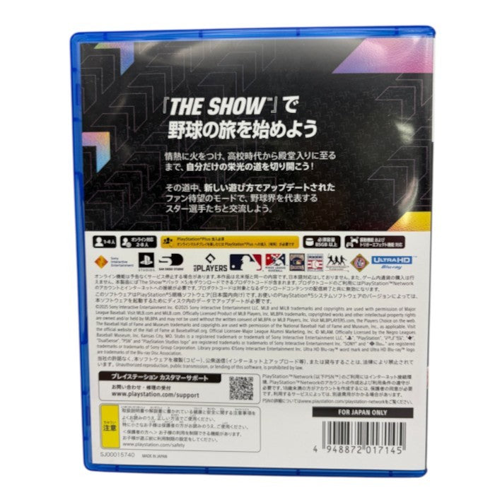 PS5 ソフト THE SHOW25 playstation5 プレイステーション5 プレステ5 ゲーム 中古 W４