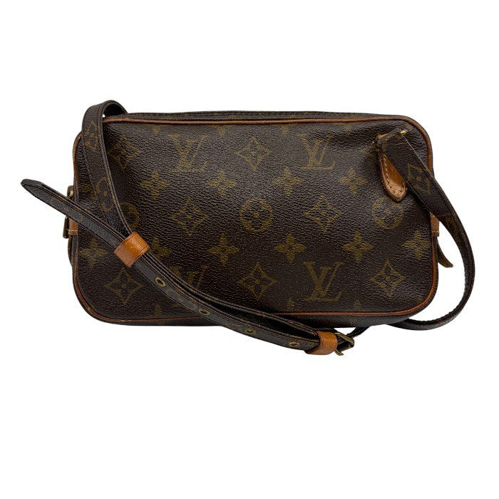 LOUIS VUITTON ルイヴィトン モノグラム 旧型 ポシェットマルリー バンドリエール M51828 ブランド おしゃれ レディース ミニ 小さめ 鞄 中古 W1