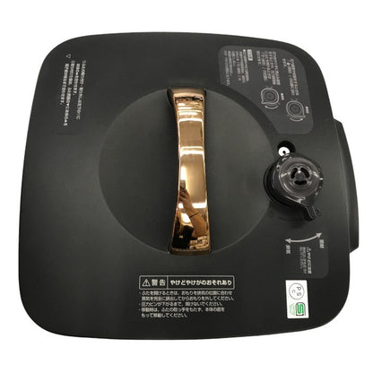 コイズミ マイコン電気圧力鍋 1.6L 6種類自動メニュー ワンタッチ 52品搭載レシピブック付き ブラック KSC-3502/K 中古 Y1
