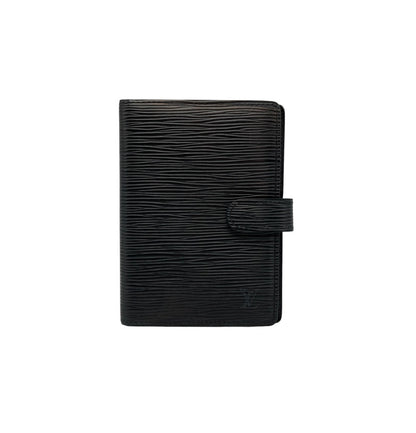 LOUIS VUITTON エピ アジェンダPM 手帳カバー ブラック R20052 リフィルあり 中古 D4