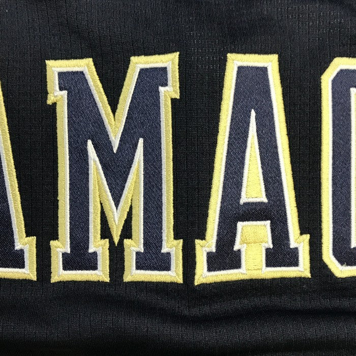 オリックス バファローズ ユニフォーム 山岡泰輔 19番 メンズ ビジター ORIX 野球 公式 ネイビー Mサイズ 中古 T1