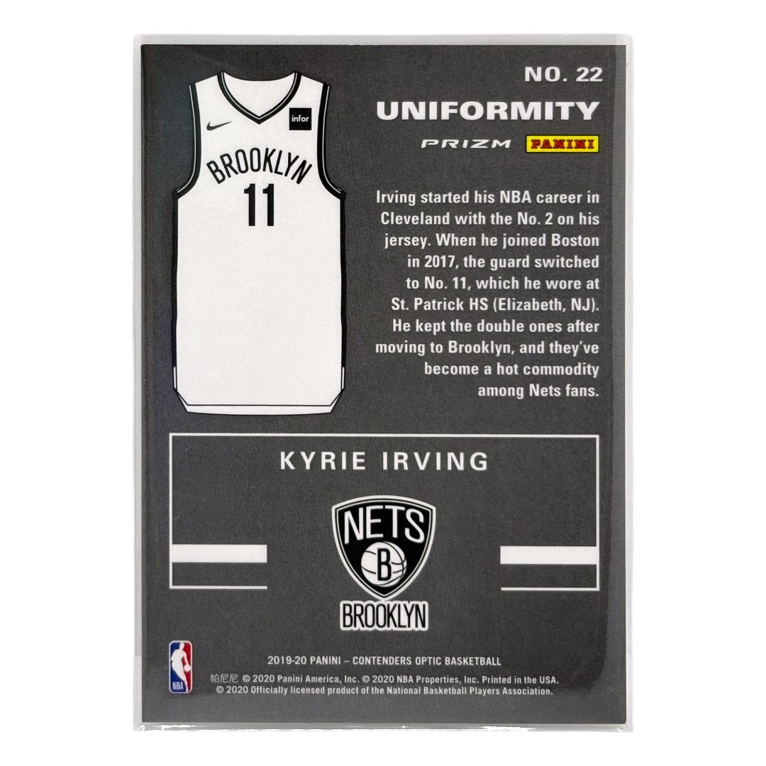 PANINI NBAカード CONTENDERS OPTIC PRIZM KYRIE IRVING NETS #22 中古 IT1