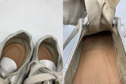 DOLCE＆GABBANA ドルチェ＆ガッバーナ メッシュレザー スニーカー サイズ38 中古 D4