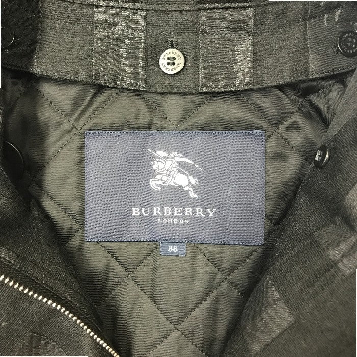 BURBERRY ロンドン バーバリー ロング コート チェック B1A42-254-09 38 トレンチコート アウター 秋 冬 中古 W1