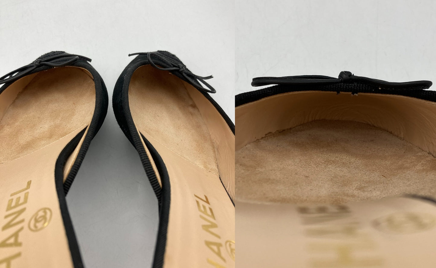 CHANEL シャネル ココマーク ヴィンテージ加工 ミュール G28285Y02533 サイズ37.5 中古 D4
