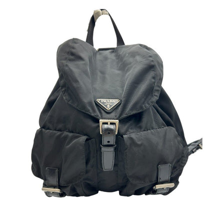 PRADA プラダ リュックサック ナイロン ブラック ブランド レディース おしゃれ バックパック バッグ 鞄 中古 W４