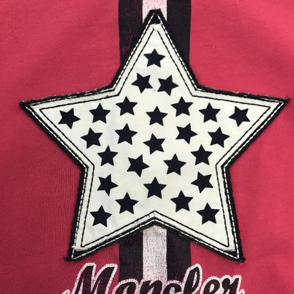 MONCLER モンクレール Tシャツ レギンス セット キッズ 半袖 星柄 スター コットン 115cm/100cm ピンク/ホワイト 中古 T1