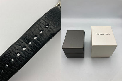 EMPORIO ARMANI エンポリオアルマーニ アビエーター クロノグラフ 腕時計 クオーツ AR11143 中古 D4