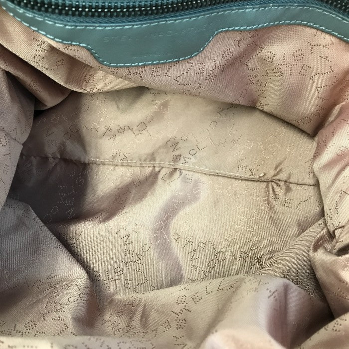 ステラマッカートニー ファラベラ フォールドオーバー トートバッグ レディース クラッチ ショルダー チェーン ノンレザー グレー 中古 T1