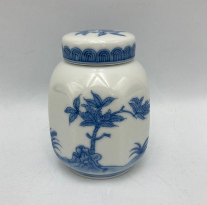 御室焼 和善造 北村和善  紫交趾三仙果 茶心壷 中古 D4