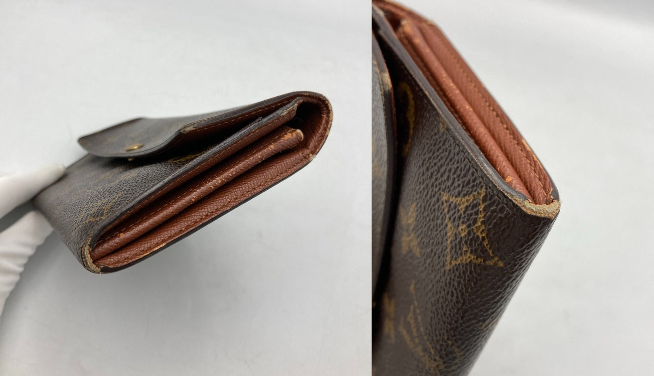 LOUIS VUITTON ルイヴィトン モノグラム ポシェットポルトモネクレディ 長財布 M61725 中古 D4