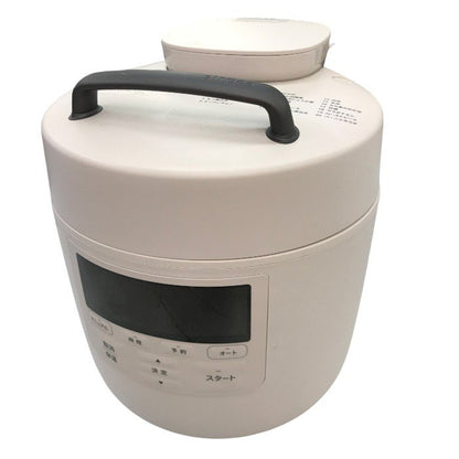 シロカ 自動減圧機能付き電気圧力鍋 おうちシェフ PRO SP-2DP251 グレー 中古 Y1