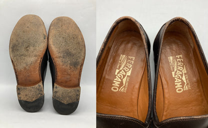 Salvatore Ferragamo サルヴァトーレフェラガモ ガンチーニ ローファー スリッポン UQ3004517 メンズ サイズ6 EE 中古 D4