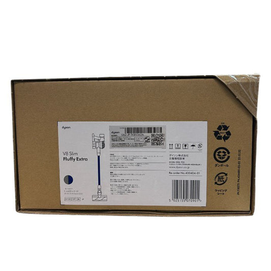 未開封品 Dyson V8 Slim Fluffy Extra SV10K EXT BU ダイソン コードレススティッククリーナー 家電 掃除機 充電式 中古 W４