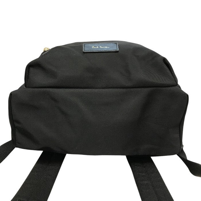 Paul Smith ポールスミス リュックサック ユニセックス ナイロン ストライプ バックパック 軽量 ブラック 中古 T1